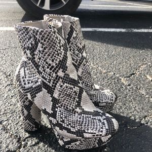 Snakeskin boots